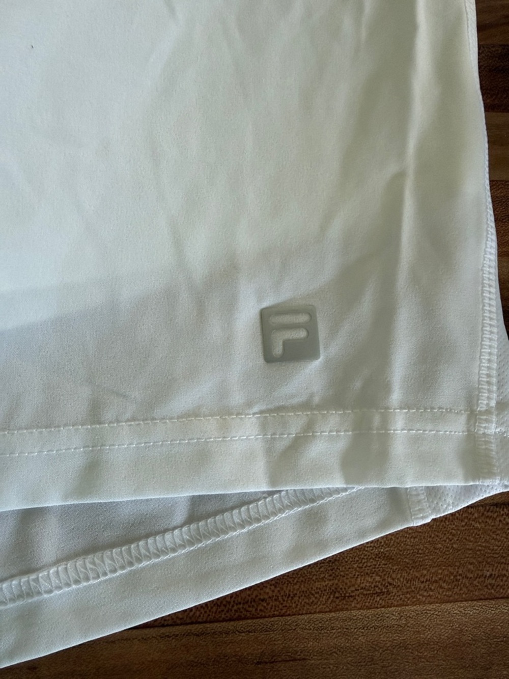 Fila White Athletic Shorts with Branded Tag - Picture 4 of 6